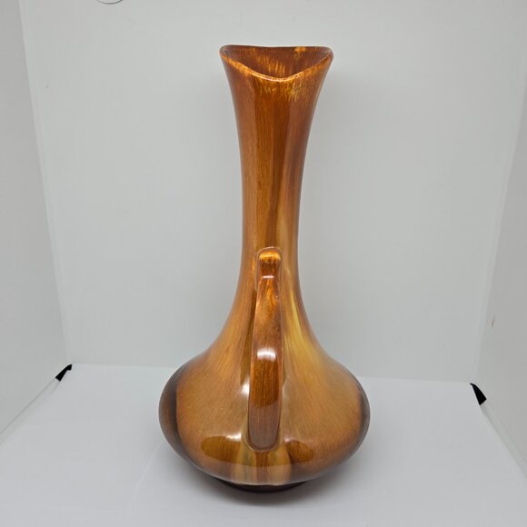 Royal Haeger Ewer, Drip Glaze Brown / Yellow Vase, 1955, USA - Picture 4 of 11